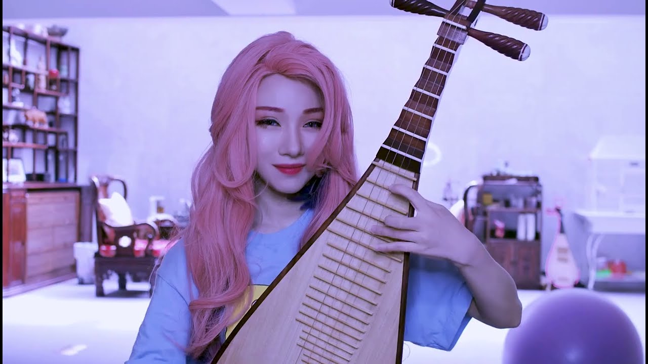 Seraphine - Childhood Dreams 萨勒芬妮  cosplay PiPa Chineselute 英雄联盟