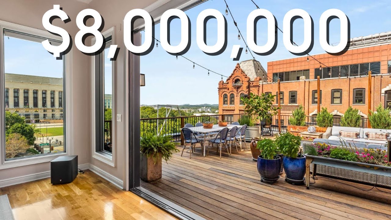 Breathtaking $8M Luxury Penthouse Tour in the Heart of Nashville