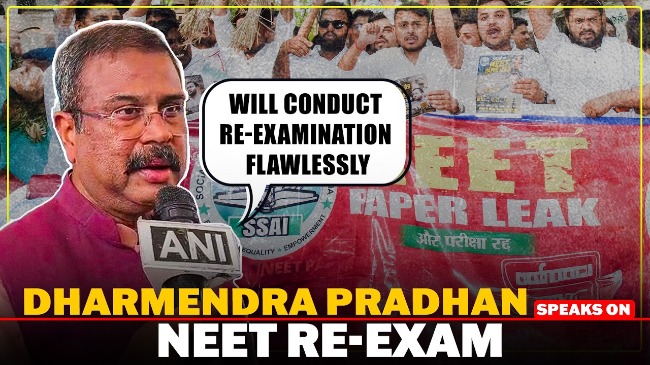LIVE: Union Education Minister Dharmendra Pradhan speaks on NEET re-exam | Paper leak | Delhi