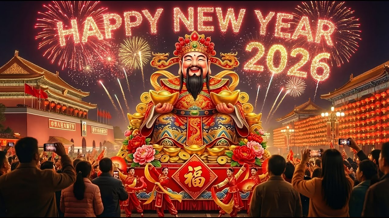 Chinese New Year Songs 2026 🧧 - 賀新年迎財神《傳統》| 賀歲金曲【CNY】| 上海 2026 年新年巡游 🧨