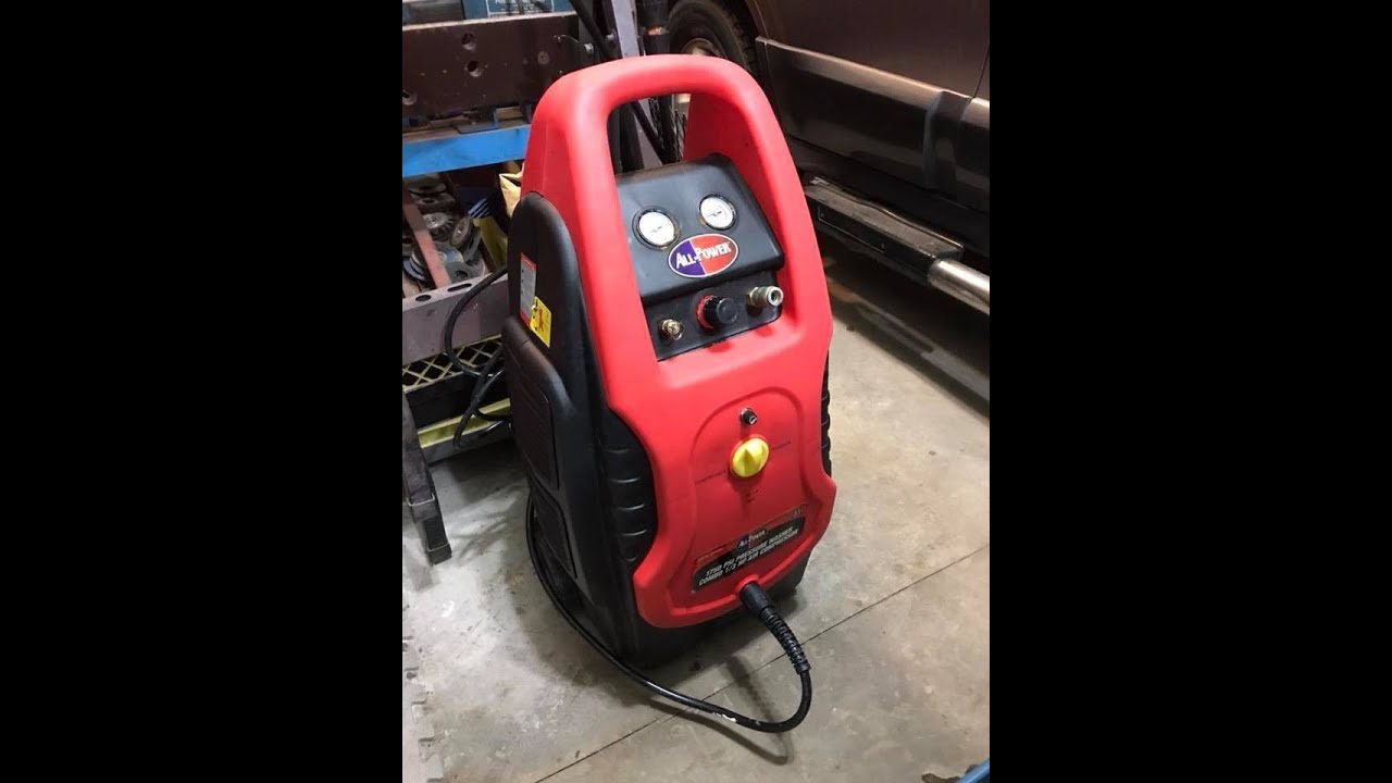 All Power Electric Pressure Washer and Air Compressor