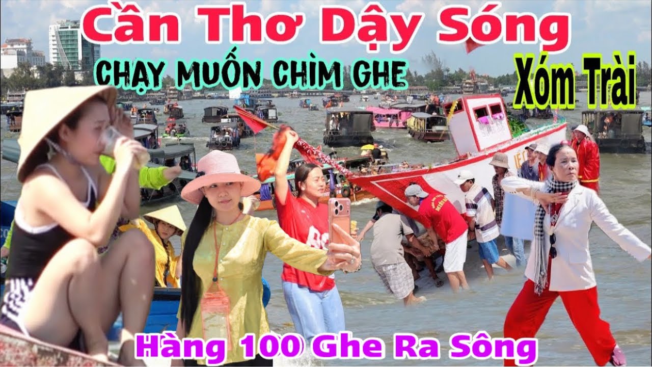 Lễ Tống Ôn Xóm Trài Cần Thơ 2026 Hàng 100 Ghe Tàu đổ Ra sông làm chuyện này..