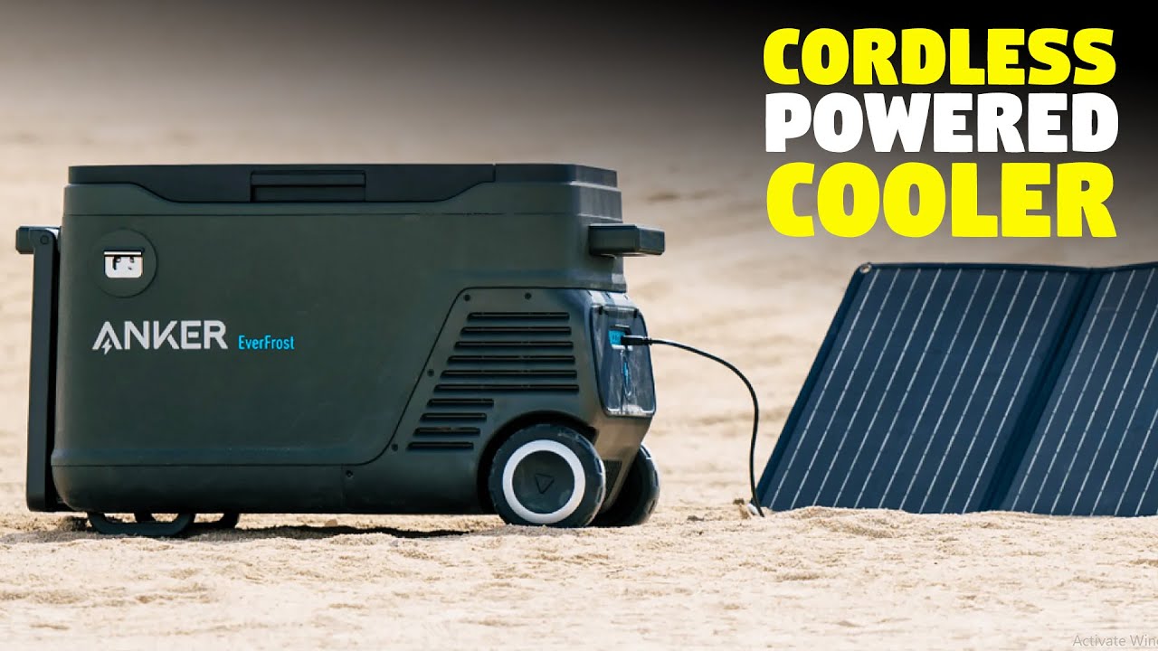 Cordless powered cooler box for off-grid adventure