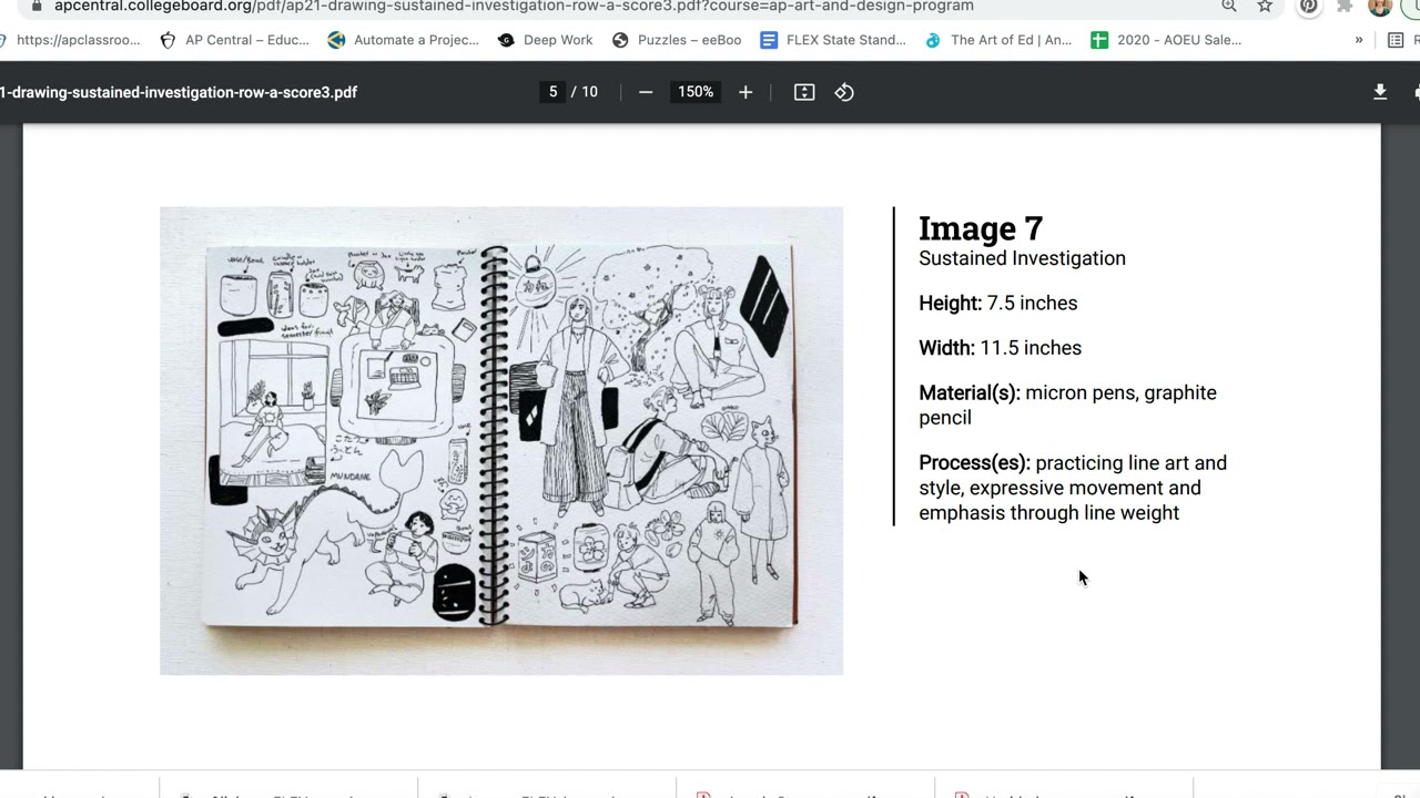 AP Drawing  ROW A  Score 3