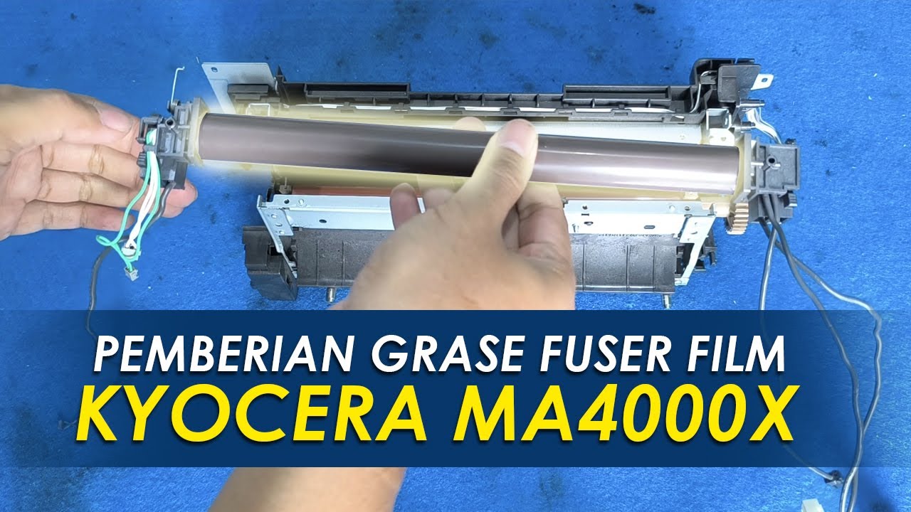 Pemberian Grease fuser film Kyocera MA4000x