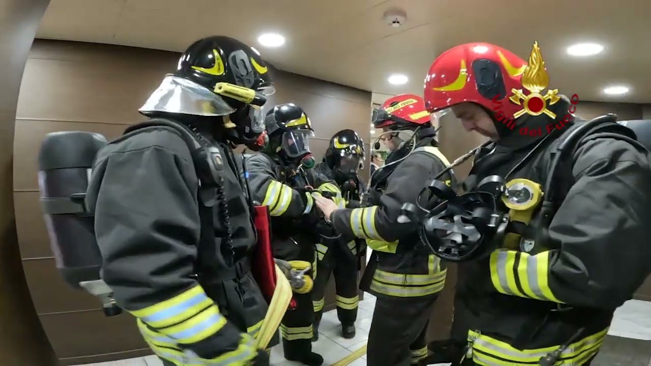 Esercitazione incendio a bordo della GNV Suprema
