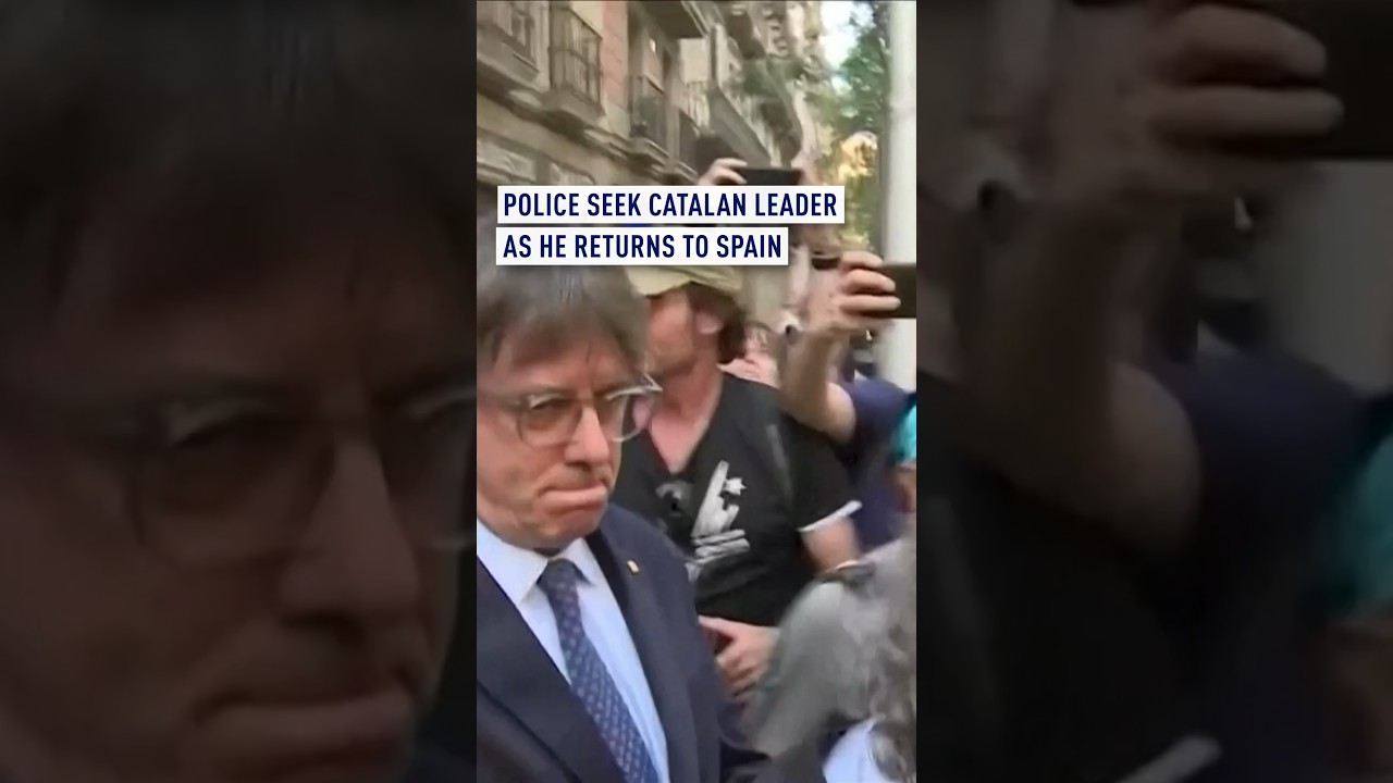 Puigdemont on the run again after public appearance in Barcelona
