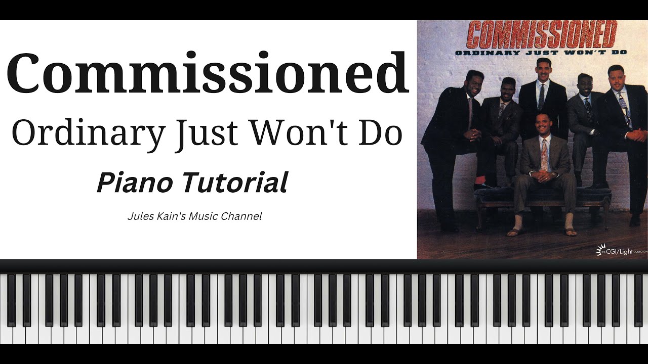 Ordinary Just Won't Do - Commissioned - Piano Tutorial - Sheet Music