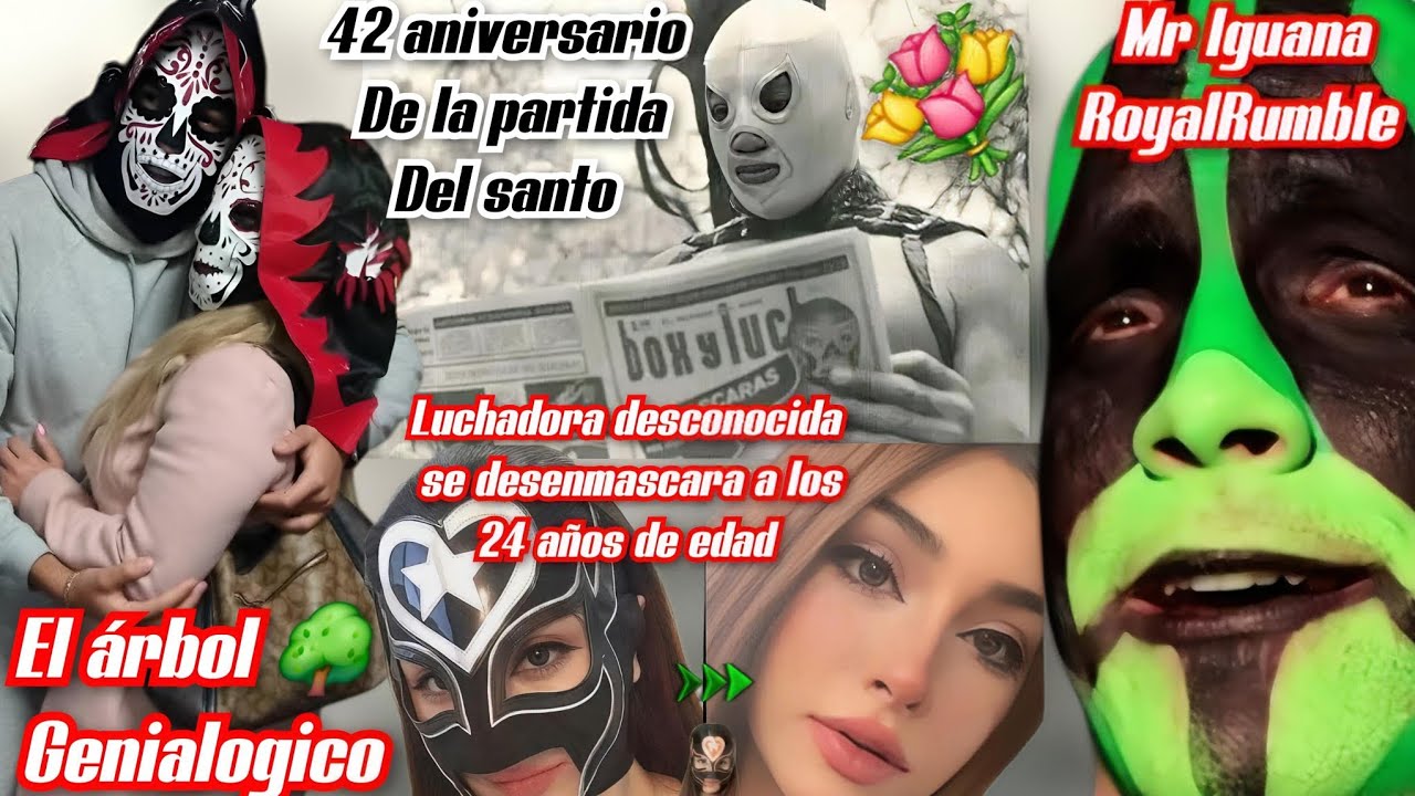 42 años de la partida del santo💐Luchadora desconocida se desenmascara en RS🤔Mr Iguana🦎Alvarados🔥