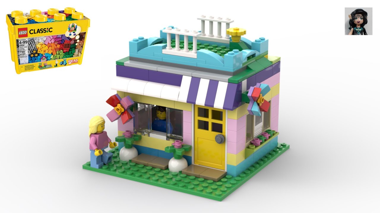 FLOWER SHOP Lego classic 10698 ideas How to build