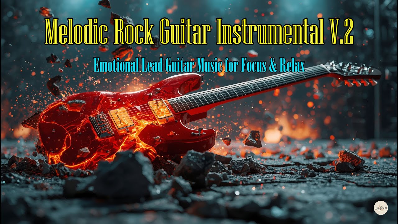 Melodic Rock Guitar Instrumental V.2 | Emotional Lead Guitar Music for Focus & Relax