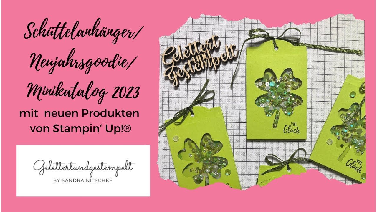 Neues aus dem Minikatalog 2023 von Stampin‘ Up!® I Schüttelanhänger mit der Kleeblattstanze