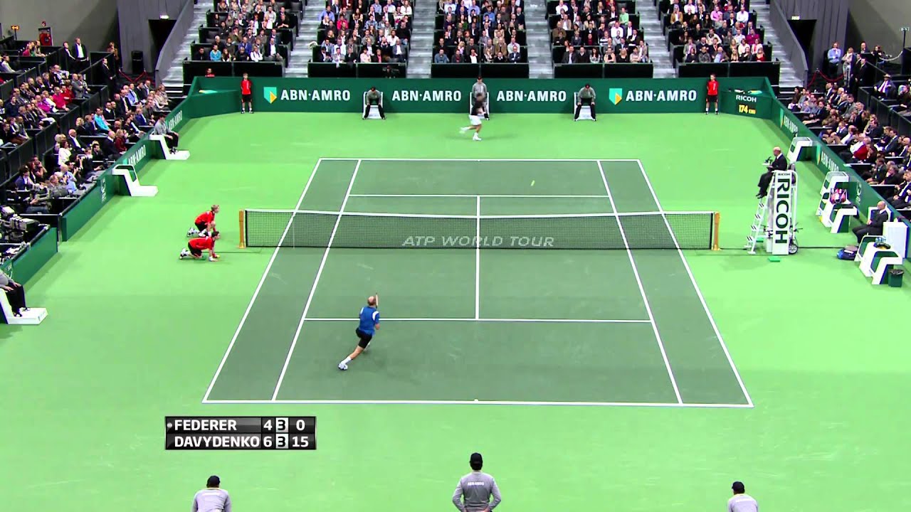 Federer vs Davydenko highlights | Rotterdam 2012
