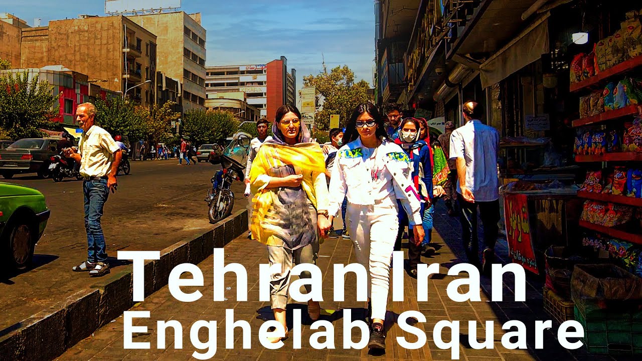 Iran, Tehran, Walking on Enghelab Square | ایران تهران میدان انقلاب