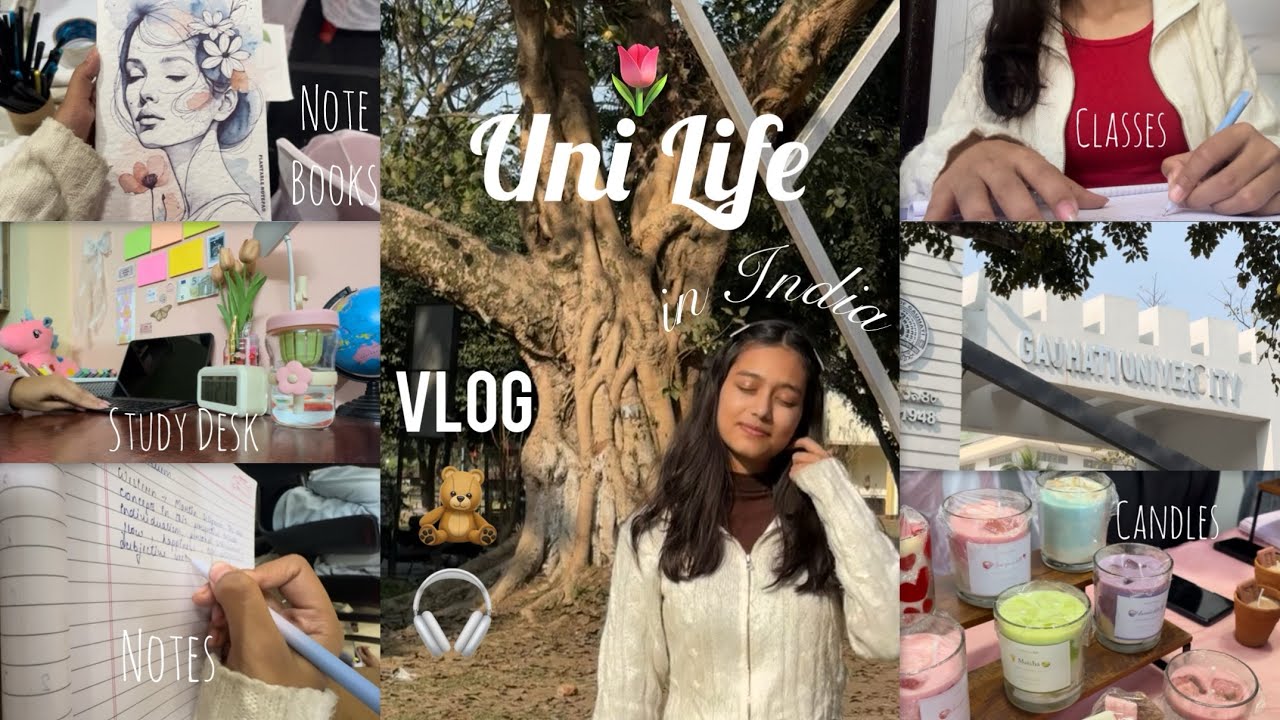 Indian Reality with an Aesthetic twist | University Vlog🫧🧋📚🎧 Northeast Indian Uni Life on screen 🤍