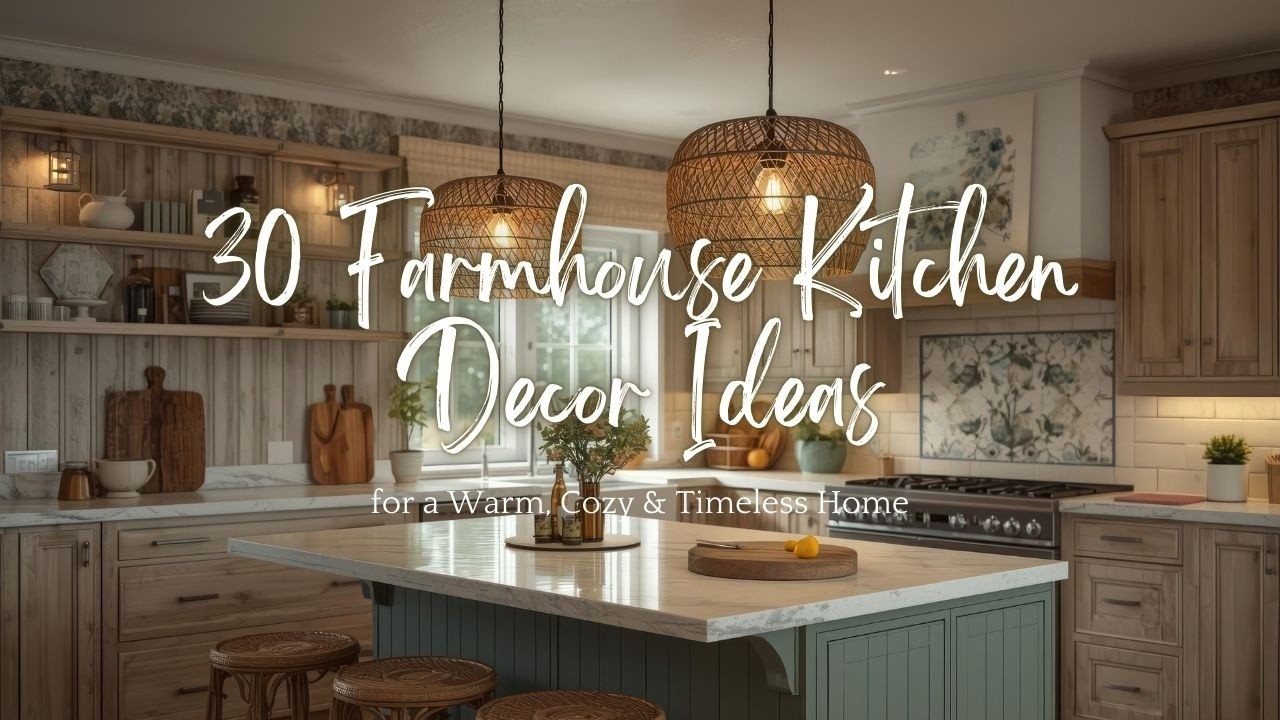 30 Farmhouse Kitchen Decor Ideas for a Warm, Cozy & Timeless Home