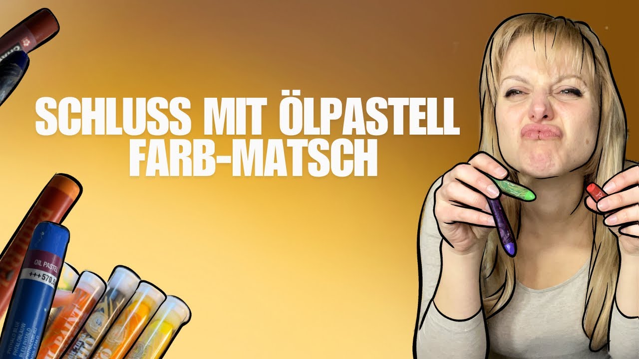 So bekommst Du Deine Ölpastelle STRAHLEND Farbig! Ohne Grauschleier und Braune Bilder! KA 14/24 🎨