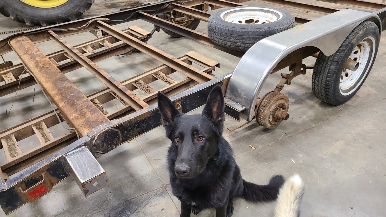 18' Car Trailer Rebuild Pt.5 New Fenders and Taillight Housings