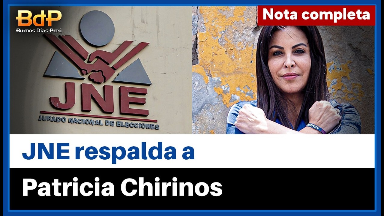 JNE habilita a Patricia Chirinos al Senado y deja fuera a Luis Aragón