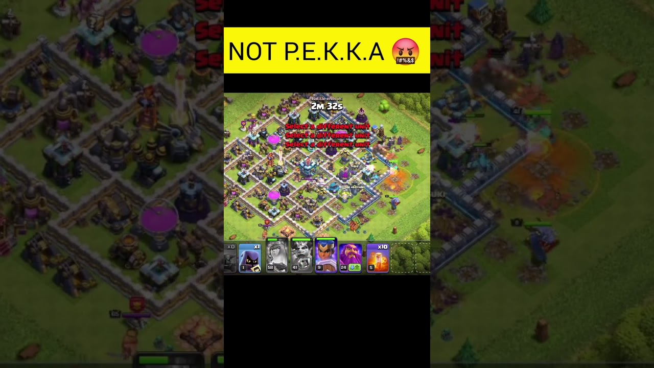 NOT P.E.K.K.A 🤬 Attacks #clashofclans #coc #shorts