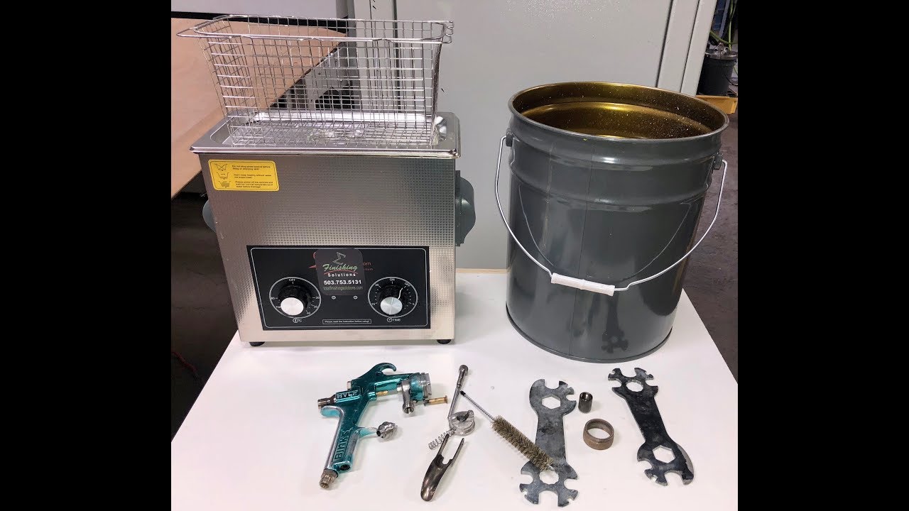 Ultra Sonic Paint Gun Cleaning Video