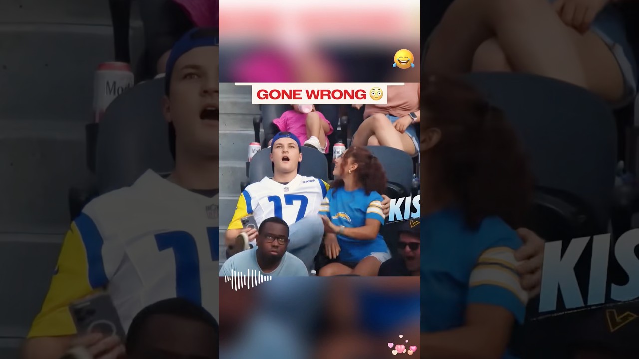 kiss cam proposal gone wrong#jumbotron #nba #kisscam #wholesome