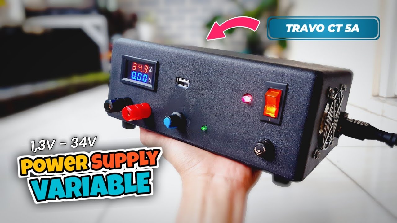 Cara sederhana merakit Power Supply Variable dari Travo CT 5A | Adaptor Variable 1,3V - 34V