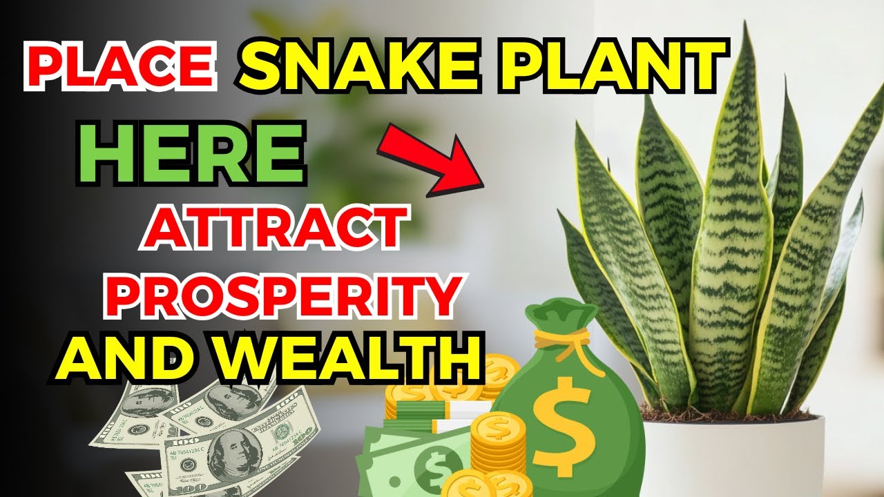 Place the Snake Plant Here and Wait for Abundance to Arrive Hour by Hour!- Feng Shui