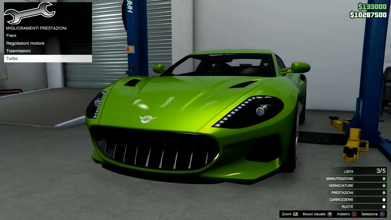 Grand Theft Auto V ONLINE-Servizio Officina-SC1- NEO- GTS