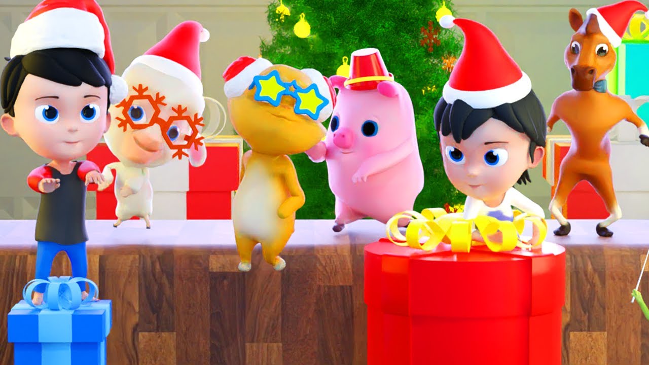 🎄 Christmas dance for kindergarten, Christmas carol songs & lyrics for kindergarten | VR KIDS🎄