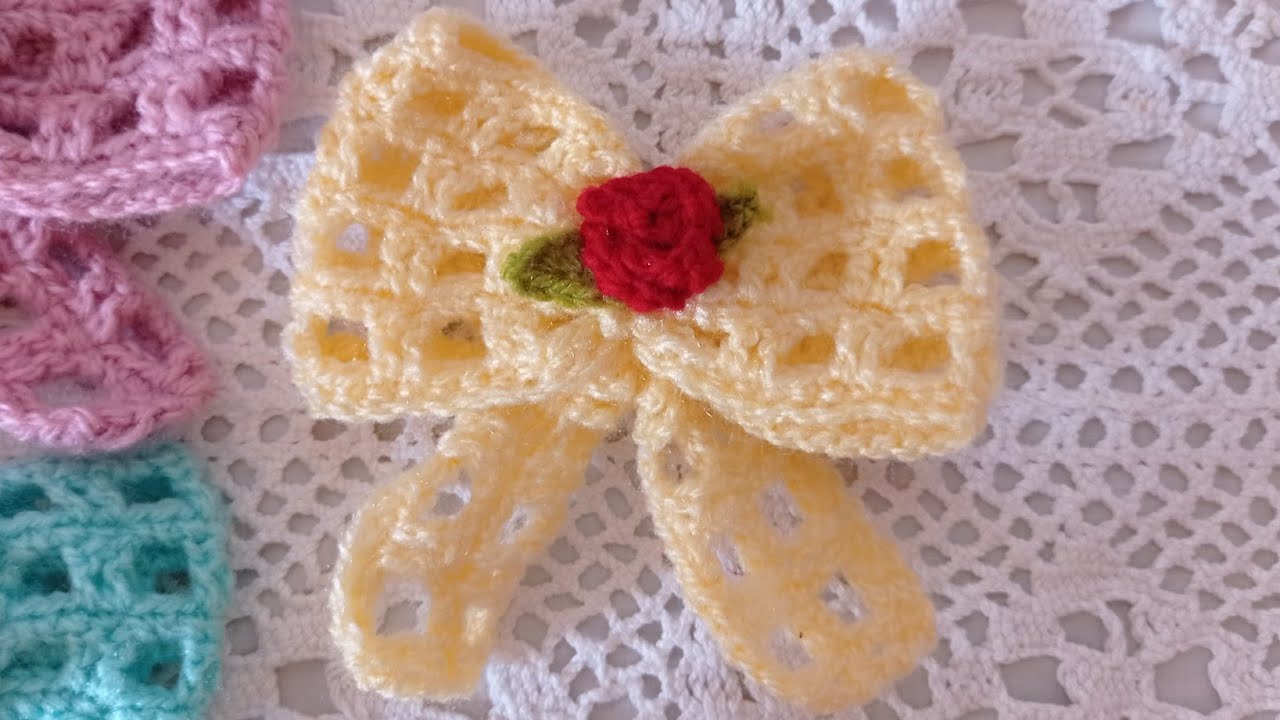 طريقة كروشيه فيونكة ولا اجمل واسهل للمبتدءين 🎀 جديد صيف 2025/How to Crochet a Beautiful Tie Bow 