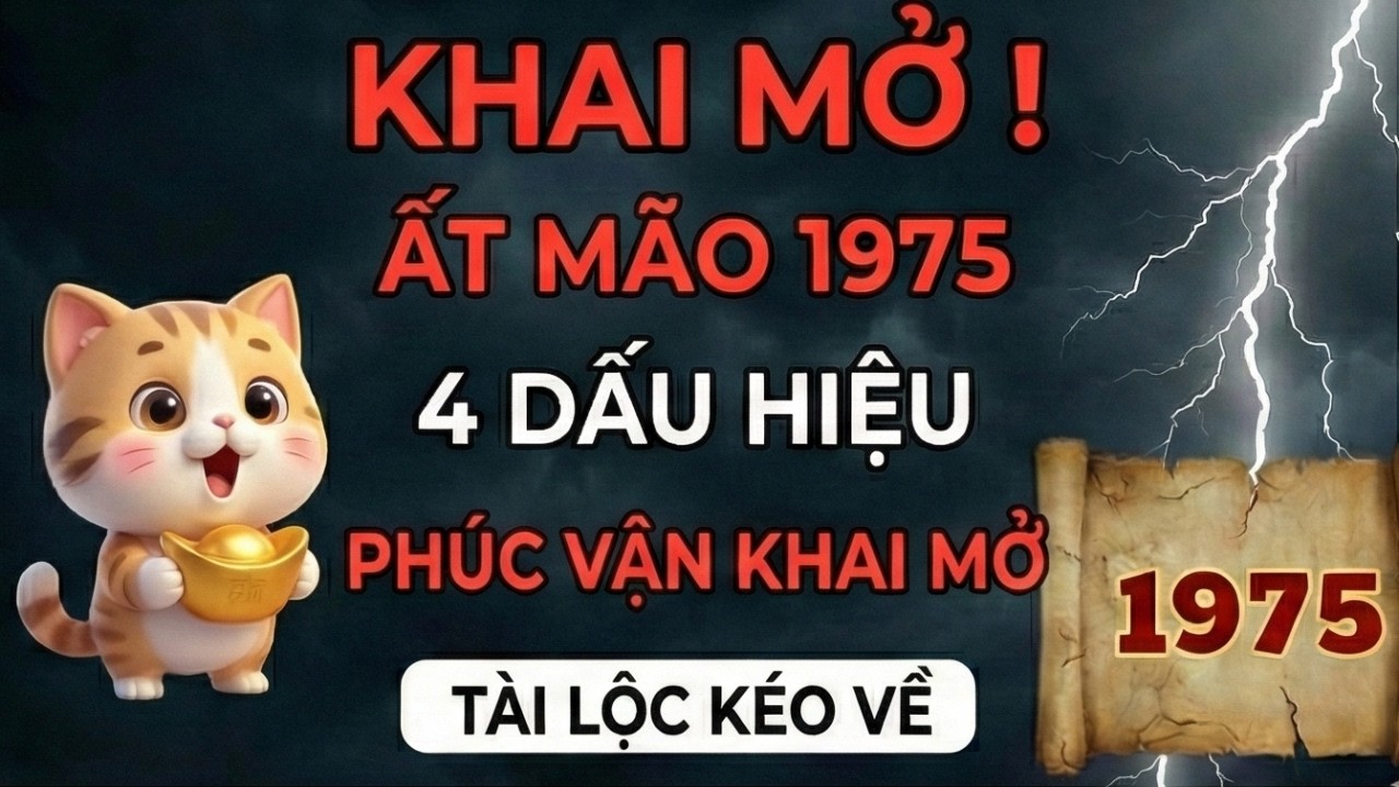Ất Mão 1975: Xuất Hiện 1 Trong 4 Dấu Hiệu Này, Tiền Về Như Nước, Hết Sạch Vận Đen!