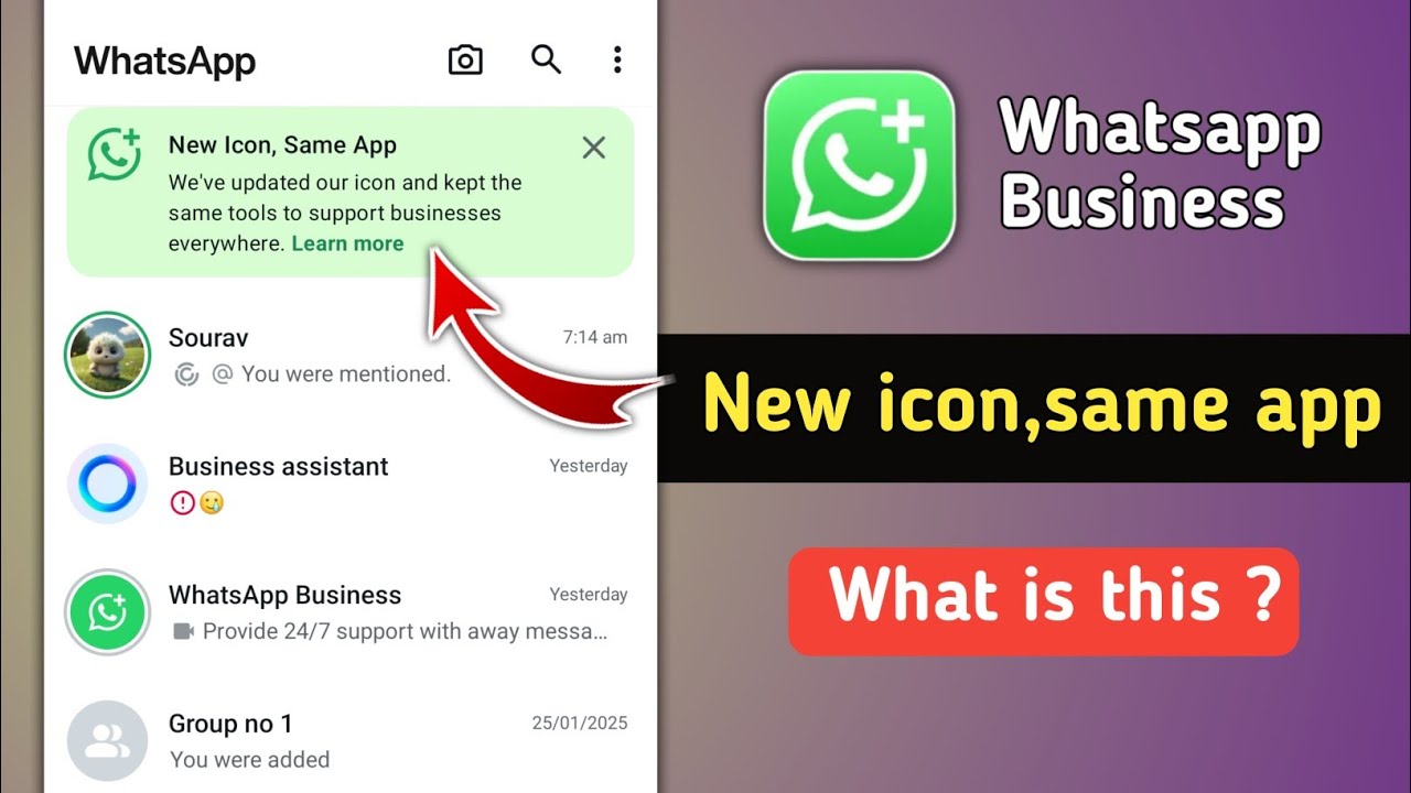Whatsapp Business New Plus Logo Update | Whatsapp Same Icon Same App
