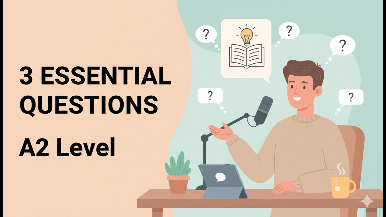 How to Ask and Answer 3 Basic Questions in English | A2 Beginner Lesson
