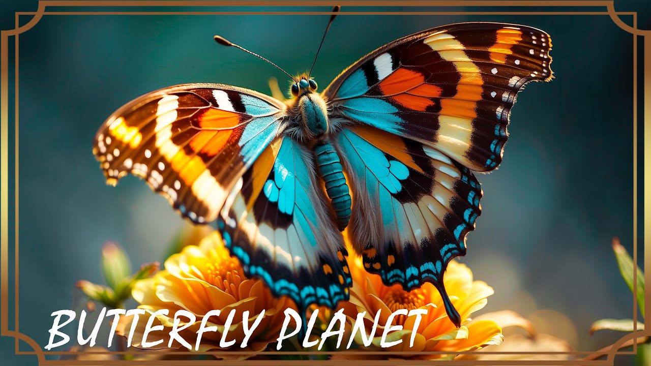 BUTTERFLY PLANET | Insects World🍀Calming Music With Beautiful Nature Videos🍀Stress Relief Music#13