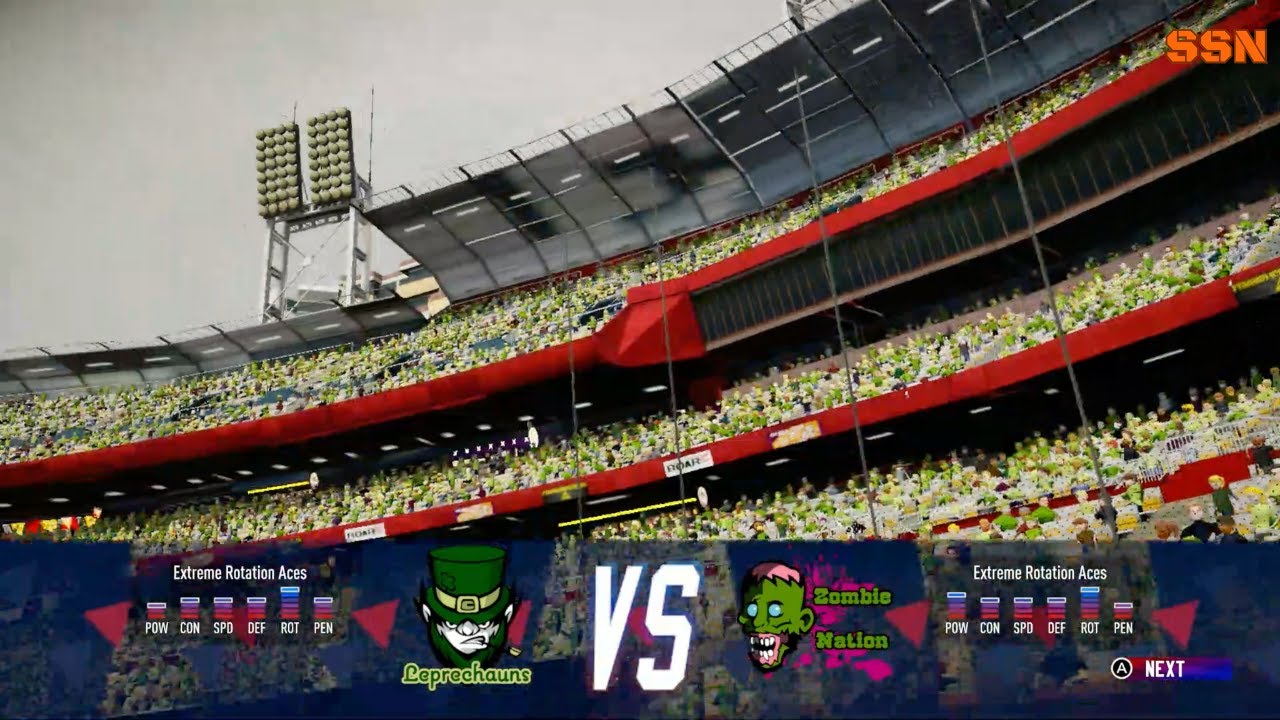 Super Mega Baseball 4 Season- Lowell Leprechauns (8-5) vs Zombie Nation (6-8)