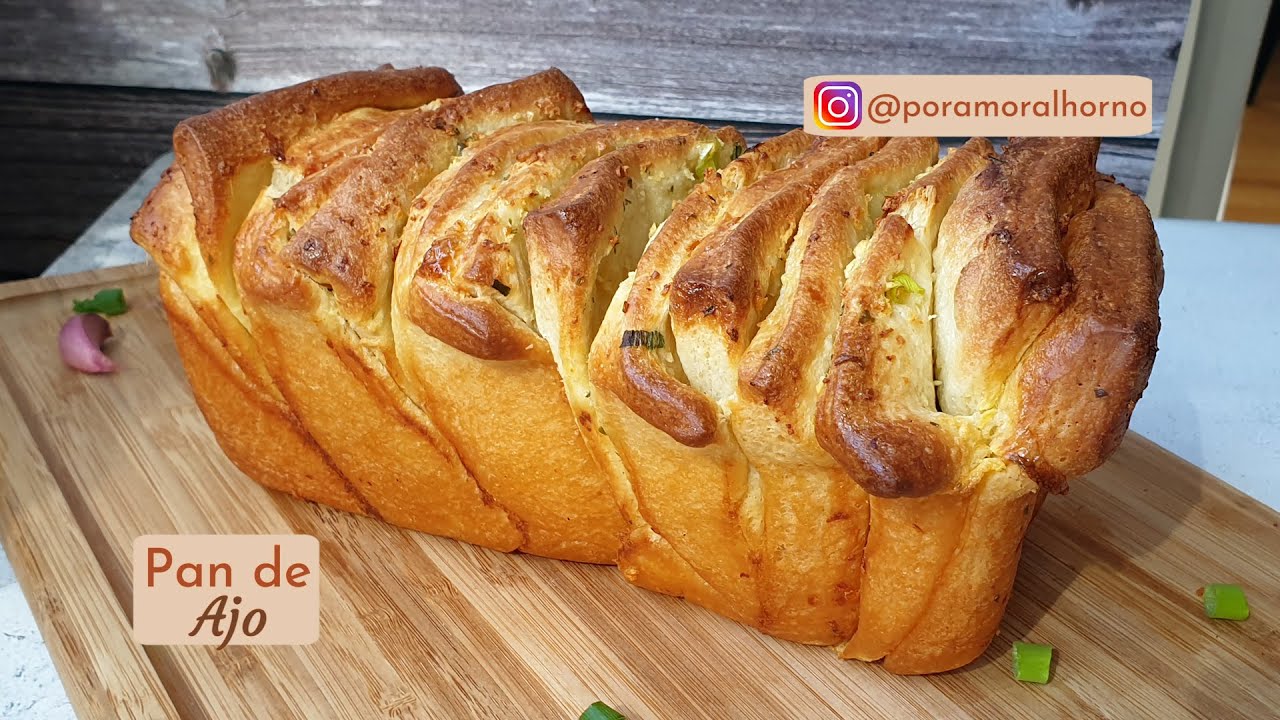 Pan de ajo casero - pull apart