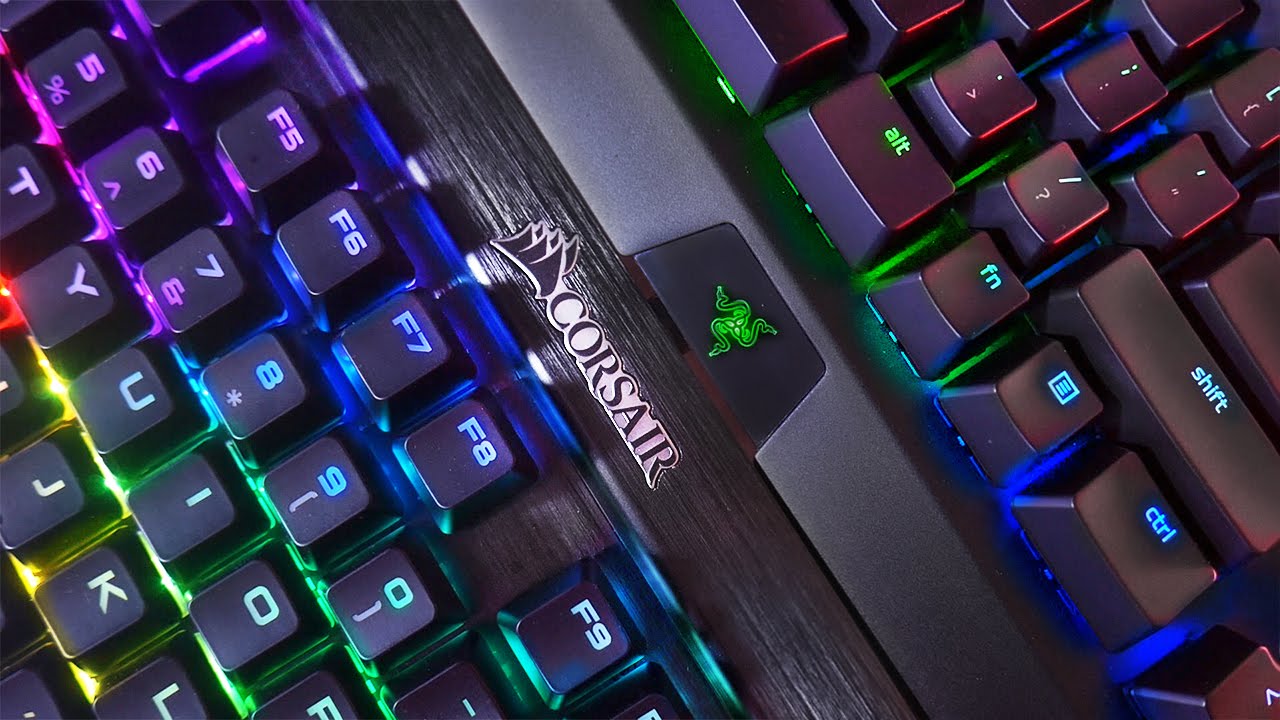 Razer Blackwidow X Chroma vs Corsair K70 RGB Rapidfire Keyboard Comparison!