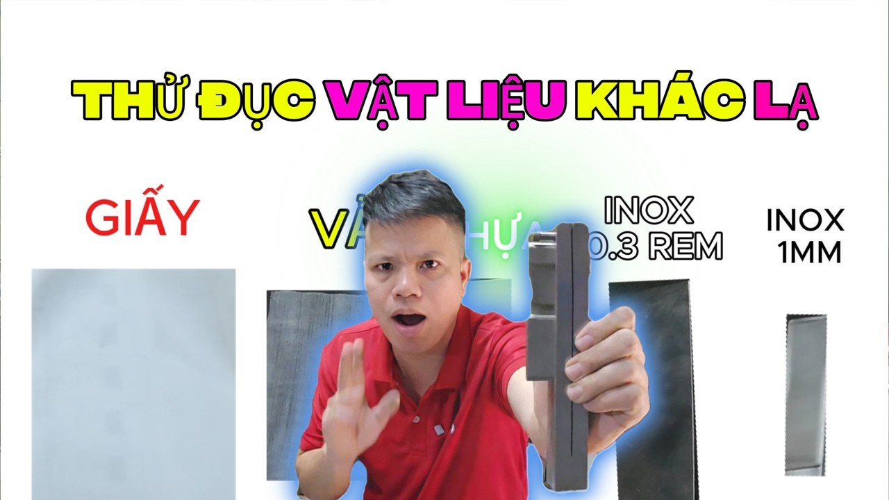 Thử Thách Bộ Đột Lỗ Làm Ke Gá Ngành May Lên Nhiều Chất Liệu Khác Nhau