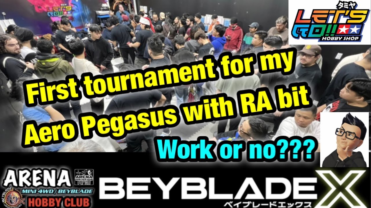 First tournament for my AP with RA bit Arena Mini 4wd/Beyblade Club  ベイブレードX
