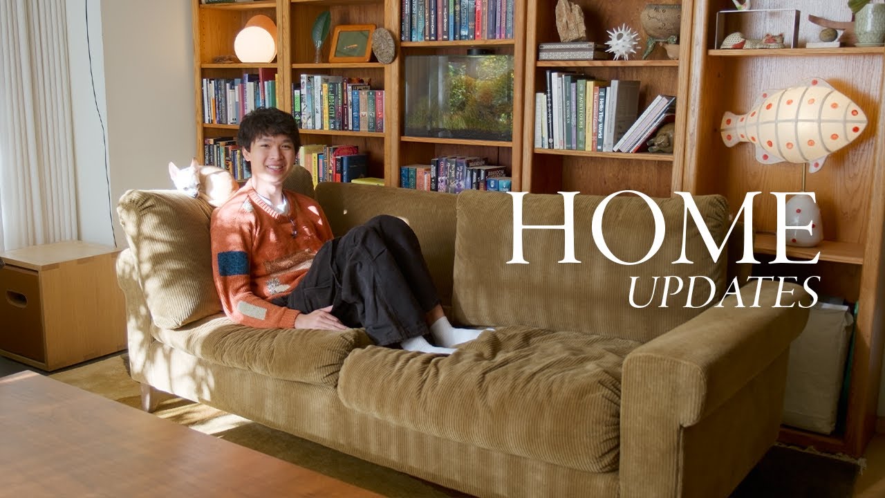 Home Updates | The coziest Japanese couch, coffee table objects & new lamp