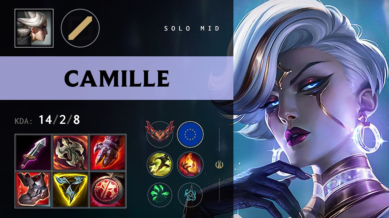 Camille мид против Galio &mdash; EUW Грандмастер, патч 26.11