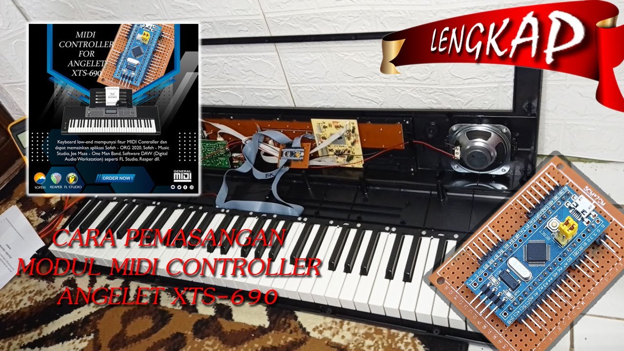 Cara Pemasangan Modul MIDI Controller (STM32-Blue Pill) Pada Keyboard Angelet XTS 690 - Bagian I