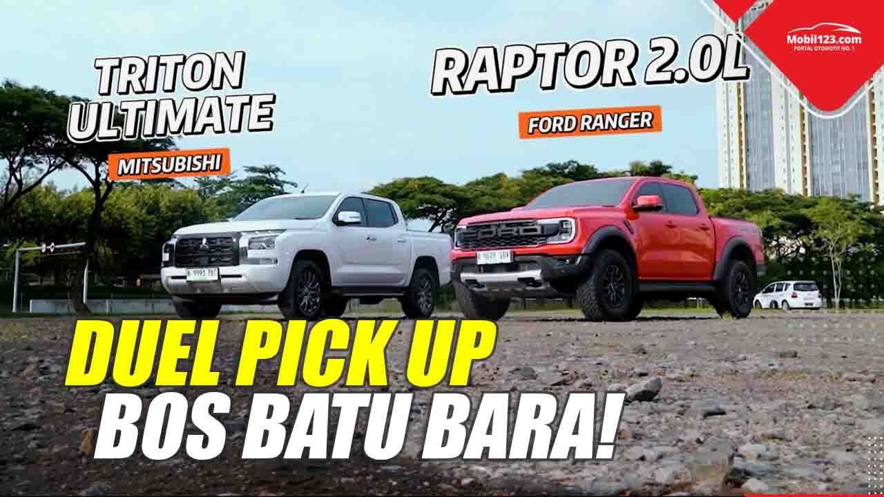 ADU MEKANIK DOUBLE CABIN | KOMPARASI MITSUBISHI TRITON ULTIMATE 2025 VS FORD RANGER RAPTOR 2025