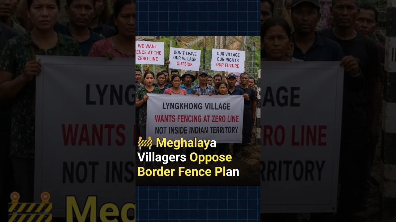 Meghalaya Protest on Bangladesh Border Fencing