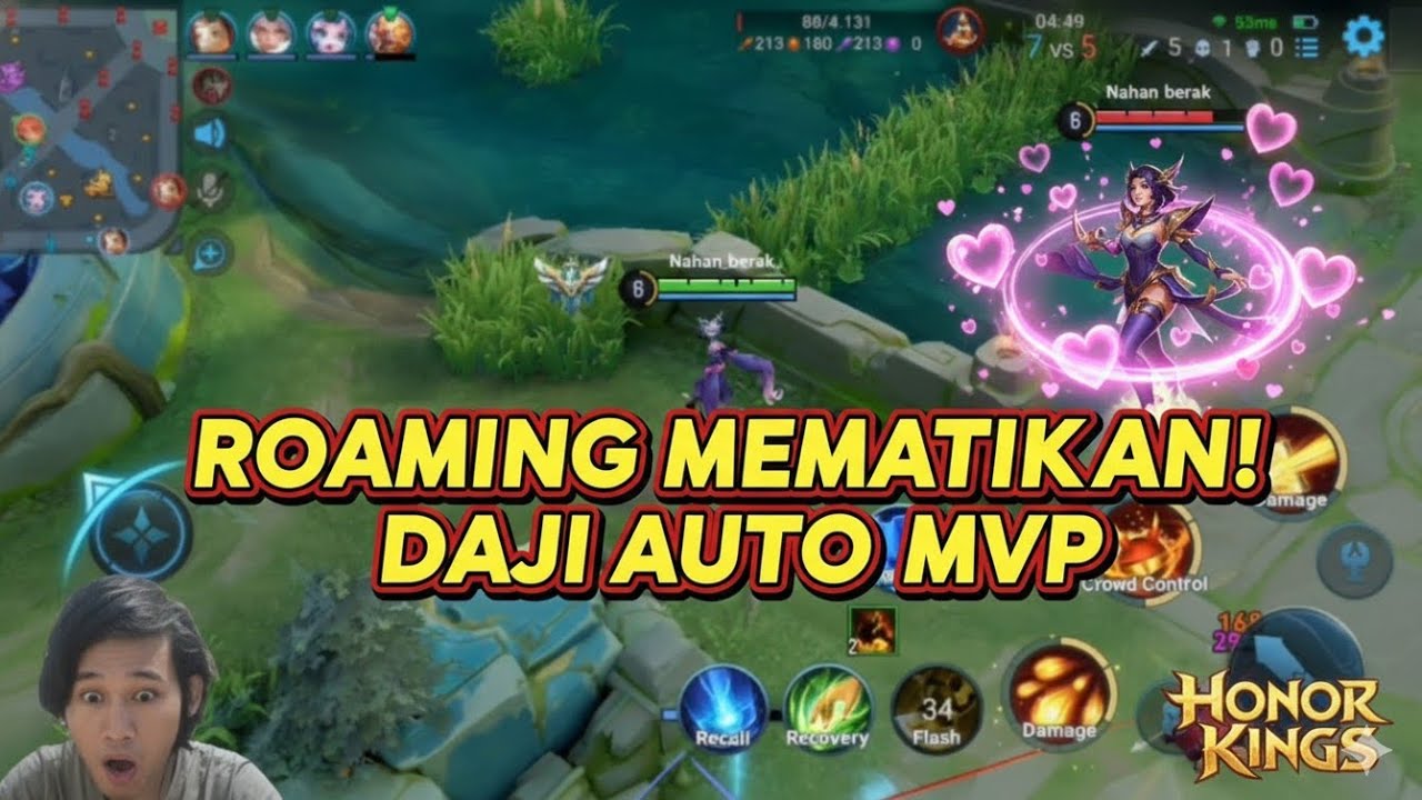 DAJI ROAMING MEMATIKAN! MUSUH AUTO KENA MENTAL! 🔥 | Honor of Kings Indonesia