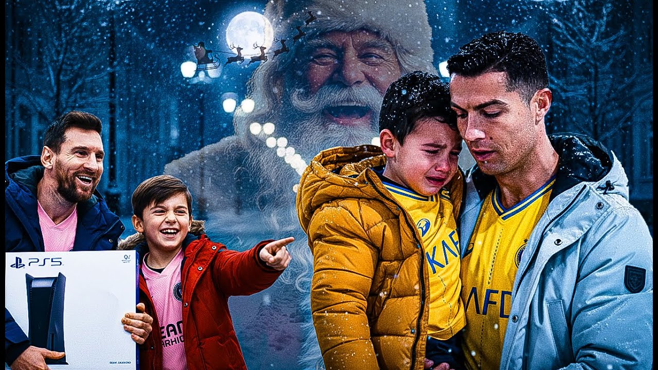 Ronaldo’s Son Cried for Chocolate on Christmas... 😭🍫 What Santa Did Next Is Shocking! 🎅✨