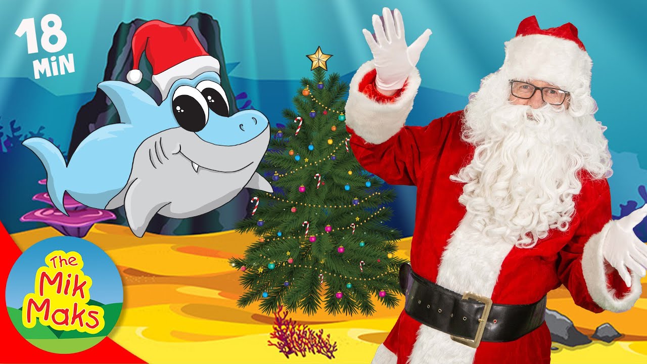 Christmas Baby Shark & More | Christmas Songs for Kids with The Mik Maks