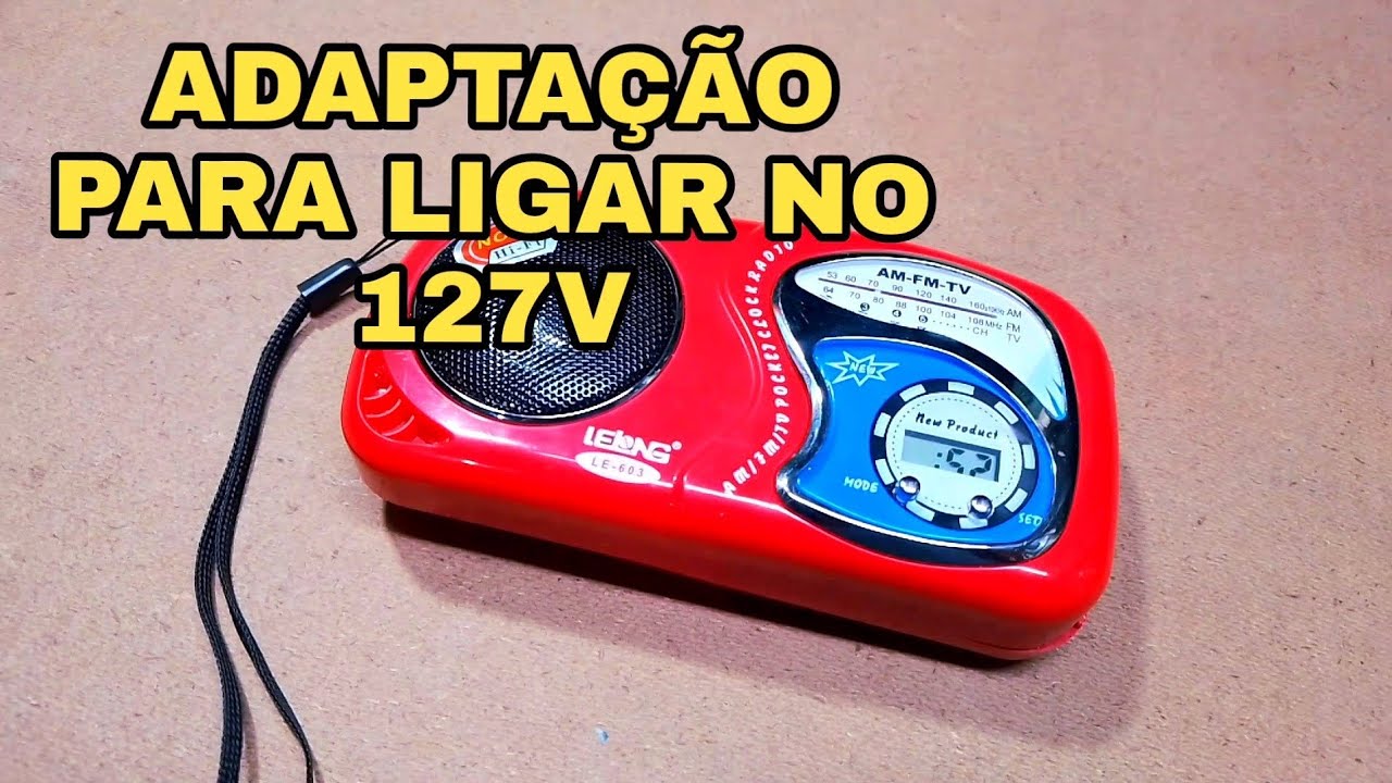 Como adaptar um rádio a pilhas para funcionar no 110v