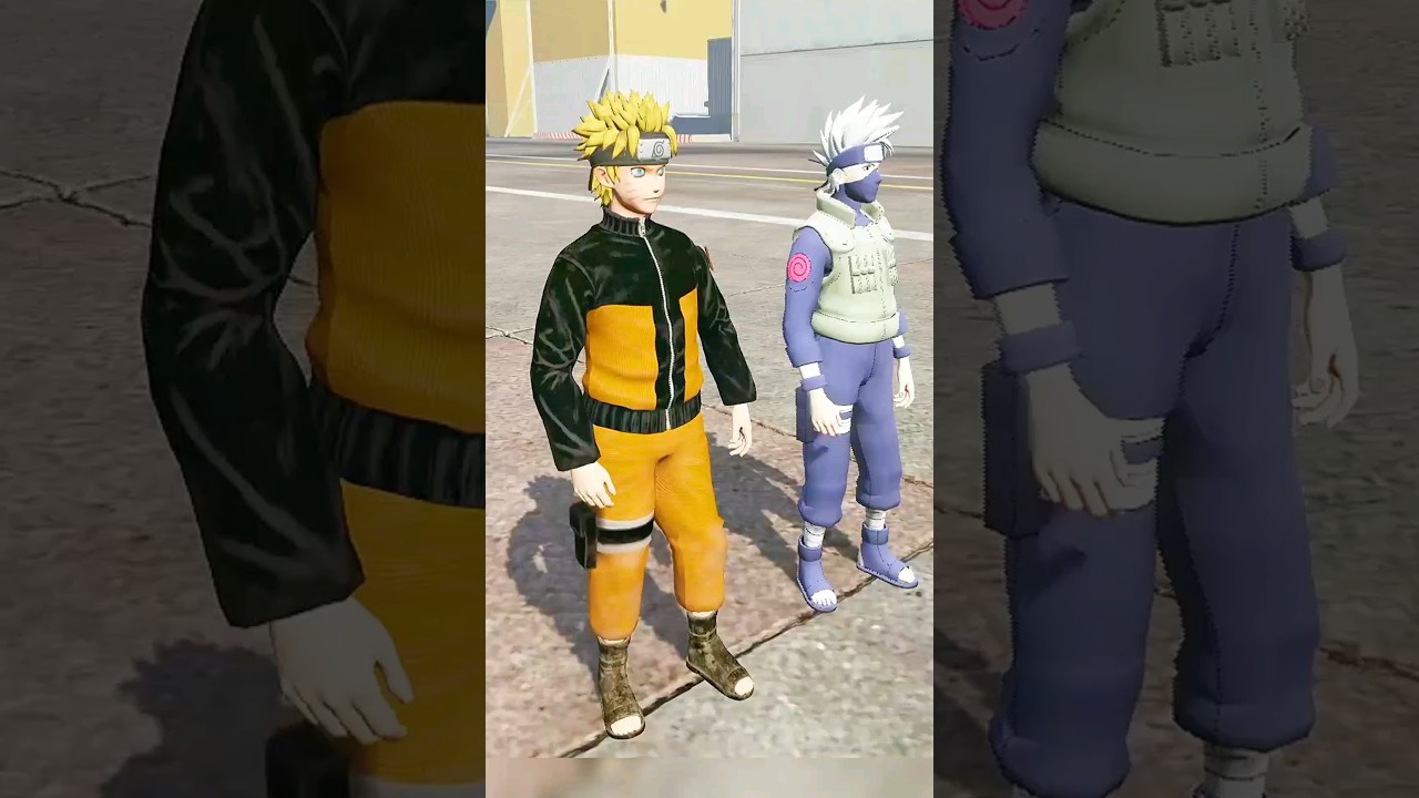 NARUTO VS DRAGON BALL - TEAM BATTLE | #Shorts | #gta5 | #naruto | #dbz